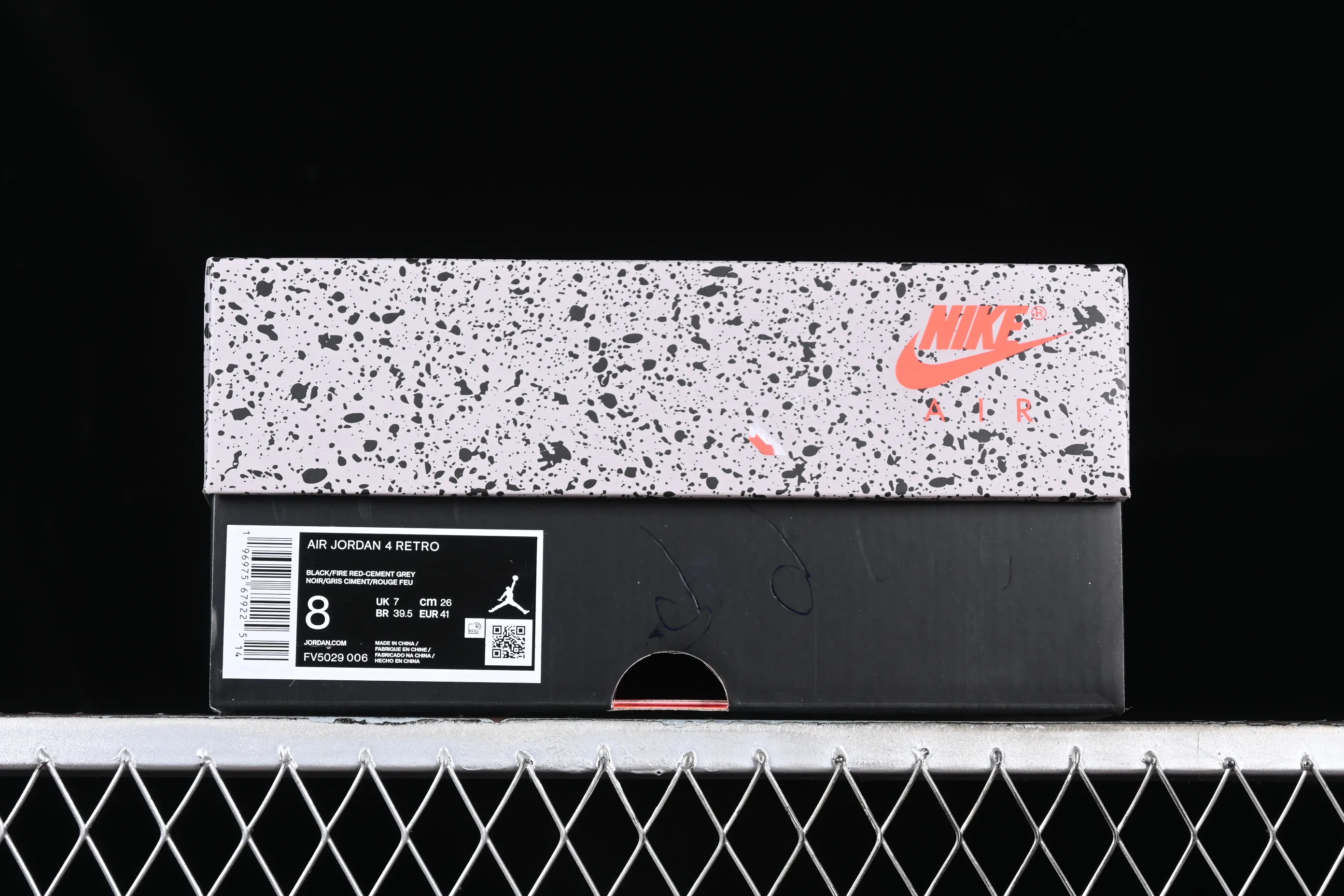 All categories Air Jordan Jordan series basketball shoes Air Jordan 4 P version Air Jordan 4 Retro "Bred Reimagined" AJ4 Joe 4 black red FV5029-006
